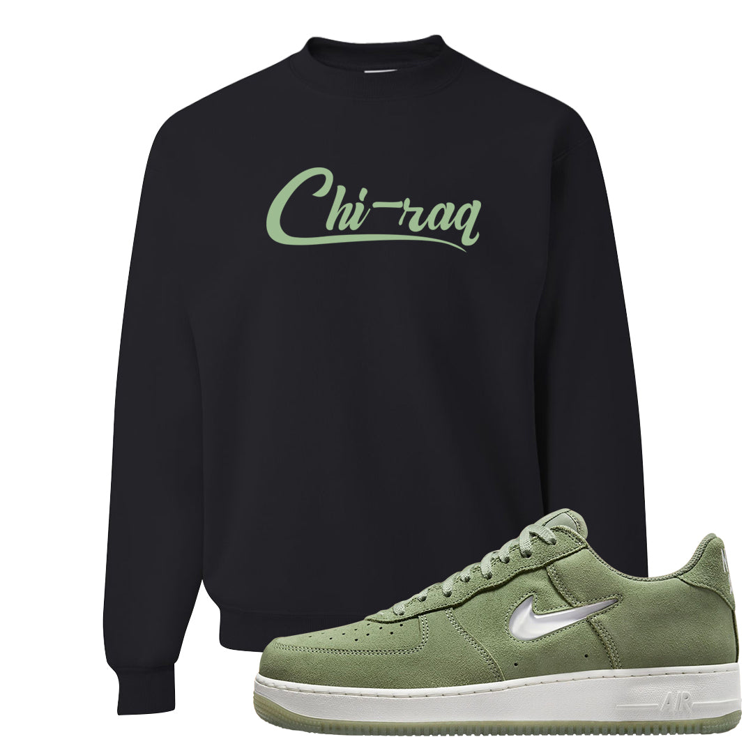 Color of The Month Low 1s Crewneck Sweatshirt | Chiraq, Black