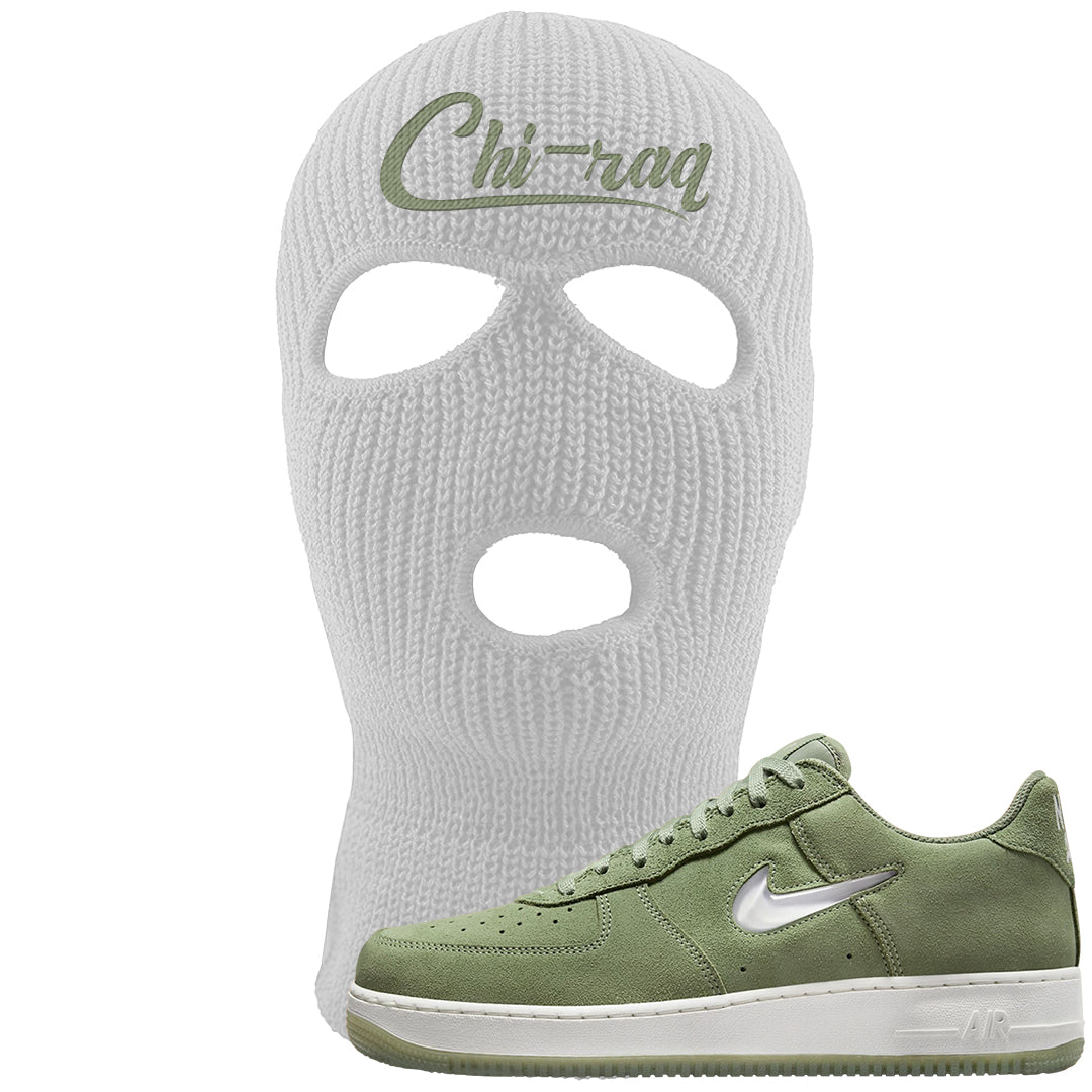 Color of The Month Low 1s Ski Mask | Chiraq, White