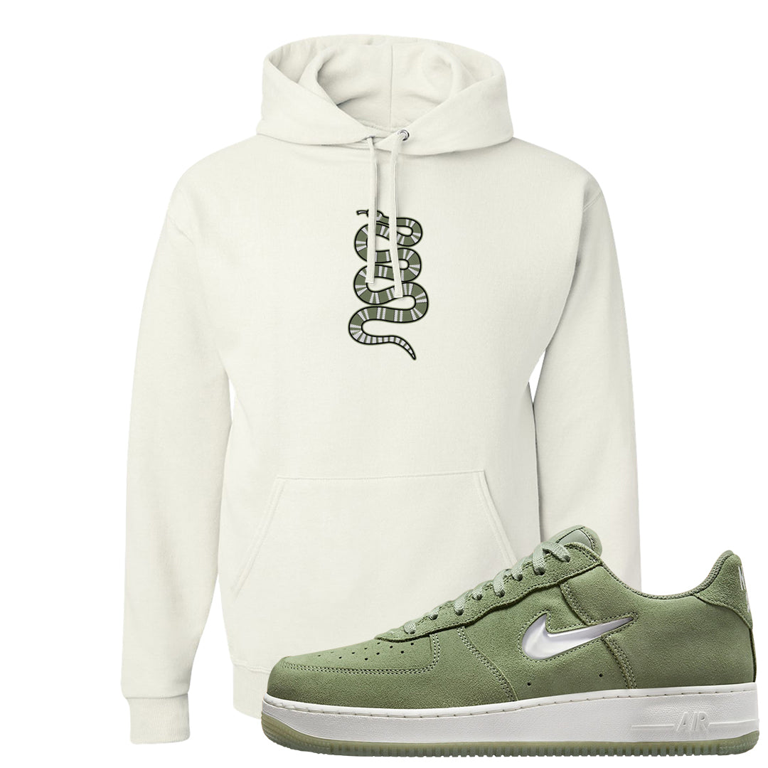 Color of The Month Low 1s Hoodie | Coiled Snake, White