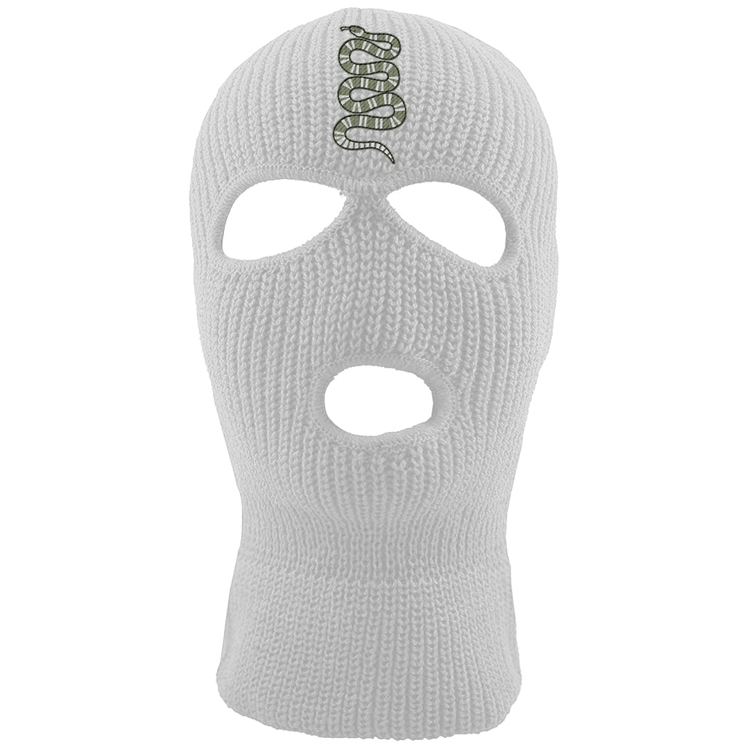 Color of The Month Low 1s Ski Mask | Coiled Snake, White