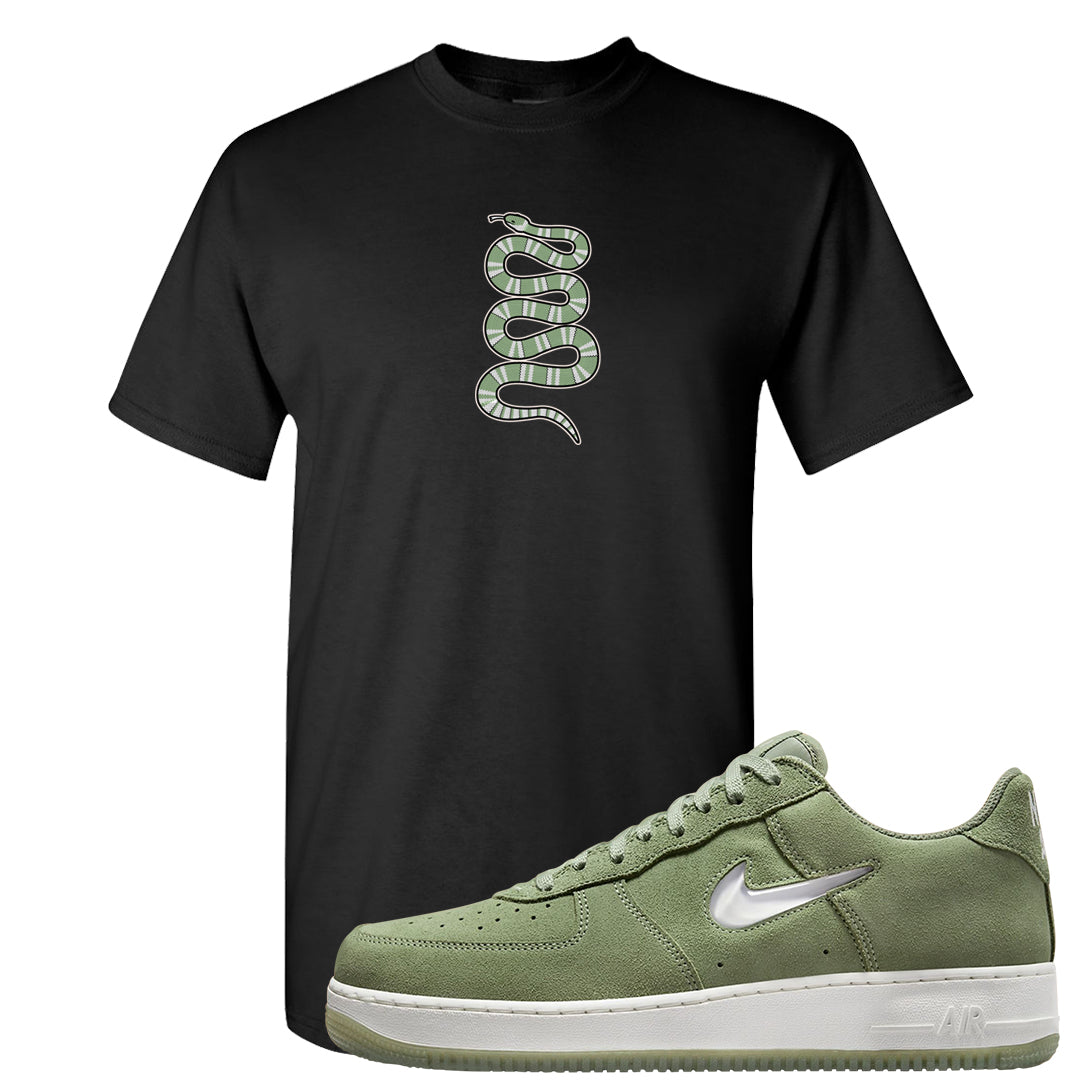 Color of The Month Low 1s T Shirt | Coiled Snake, Black