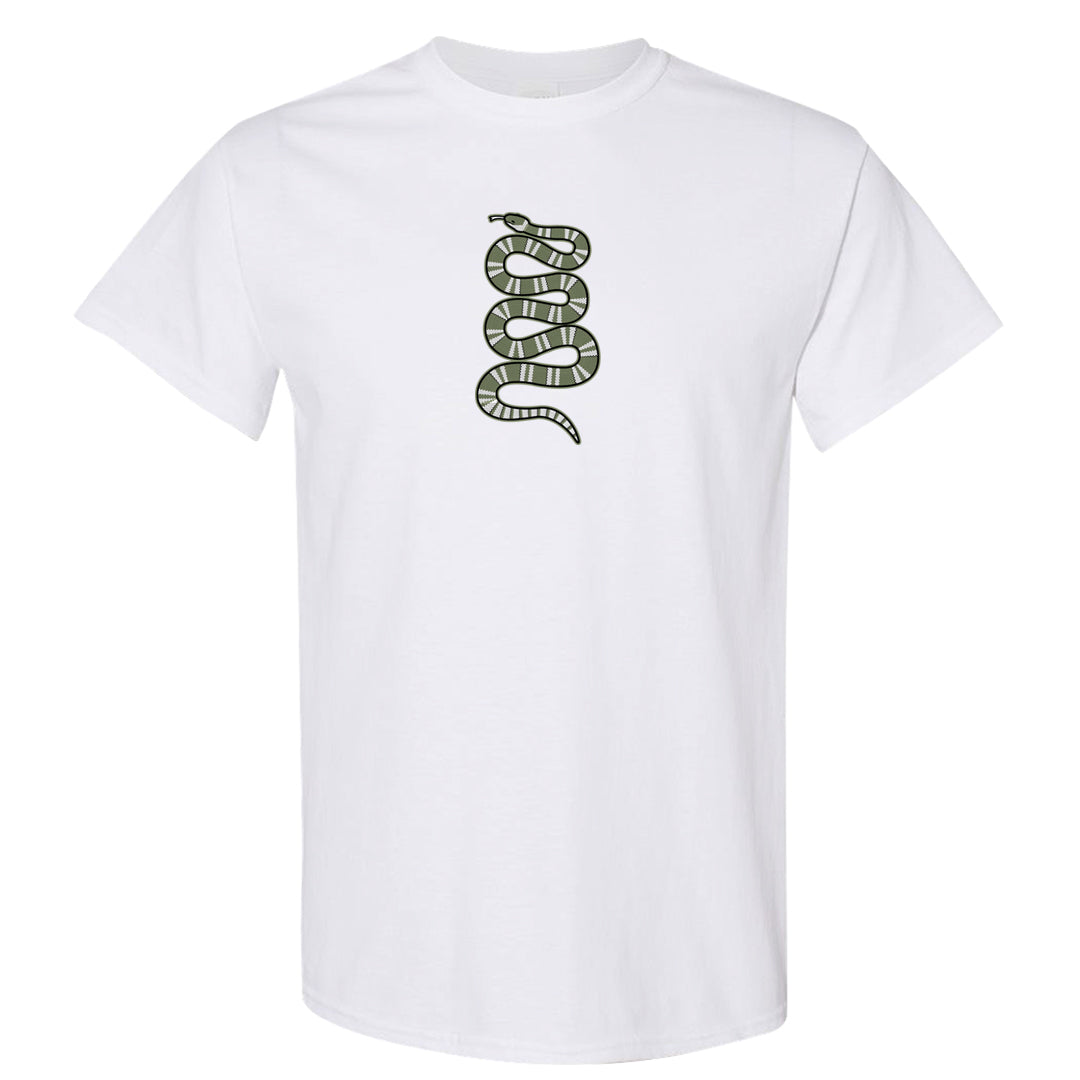 Color of The Month Low 1s T Shirt | Coiled Snake, White