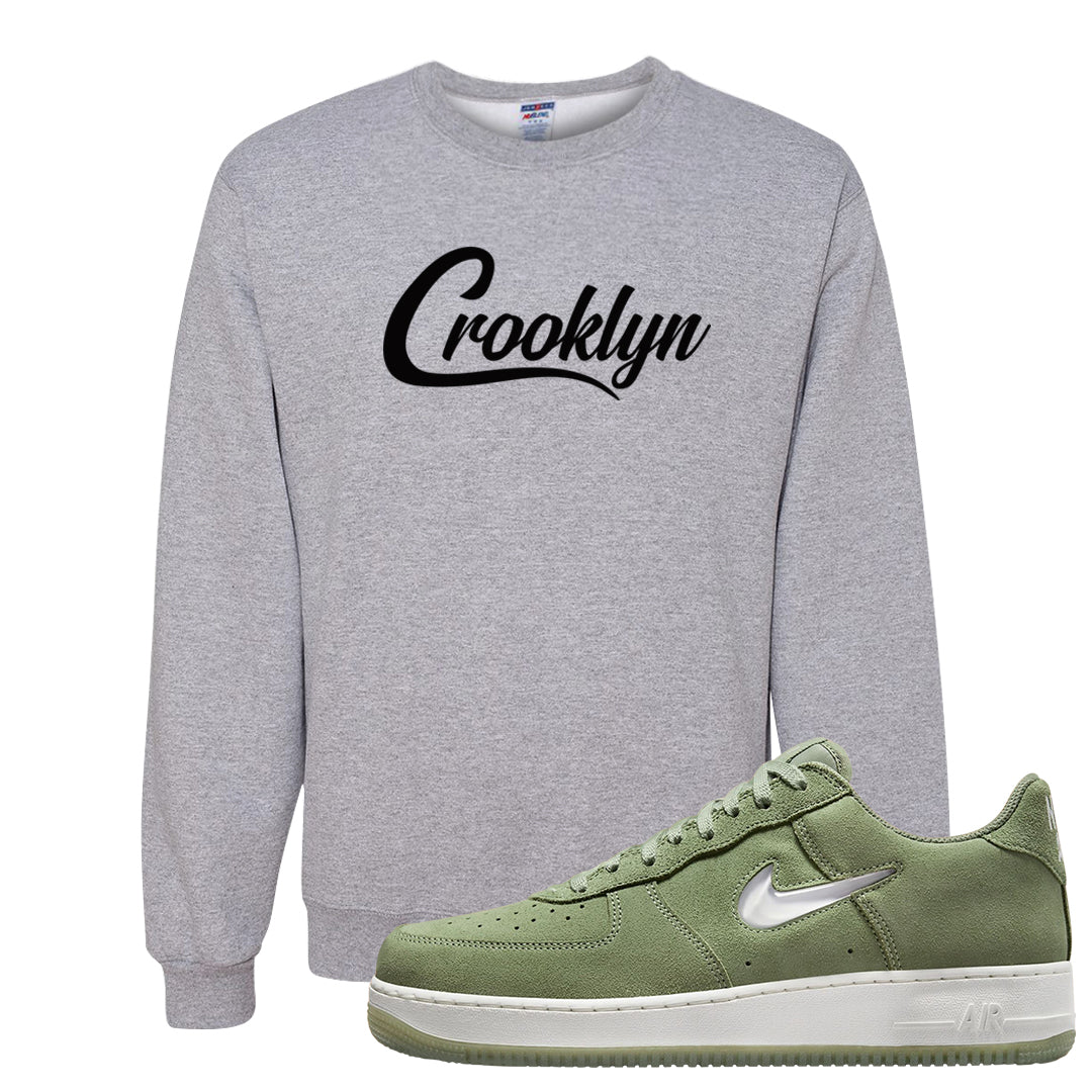 Color of The Month Low 1s Crewneck Sweatshirt | Crooklyn, Ash