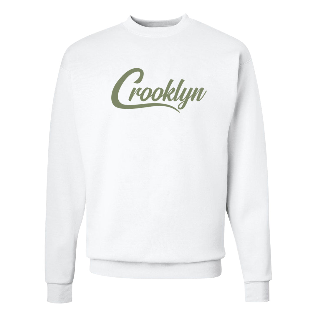 Color of The Month Low 1s Crewneck Sweatshirt | Crooklyn, White