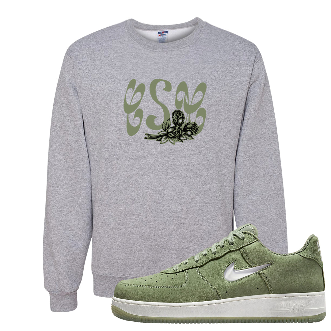 Color of The Month Low 1s Crewneck Sweatshirt | Certified Sneakerhead, Ash