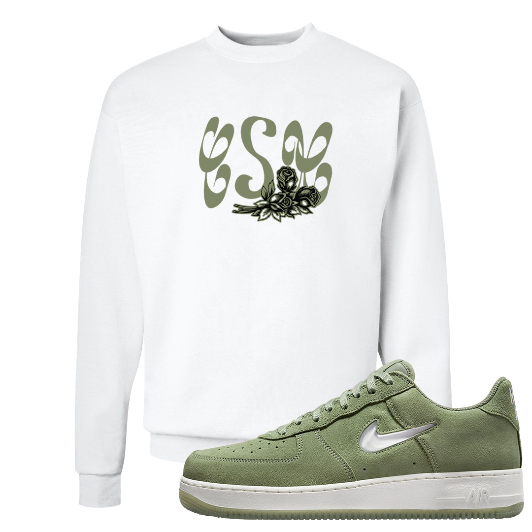 Color of The Month Low 1s Crewneck Sweatshirt | Certified Sneakerhead, White