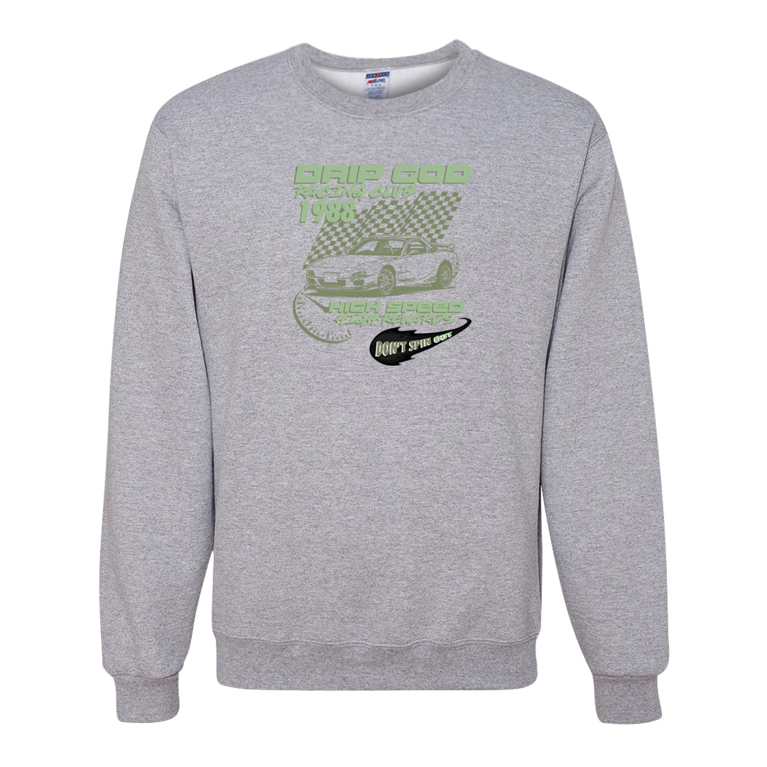 Color of The Month Low 1s Crewneck Sweatshirt | Drip God Racing Club, Ash