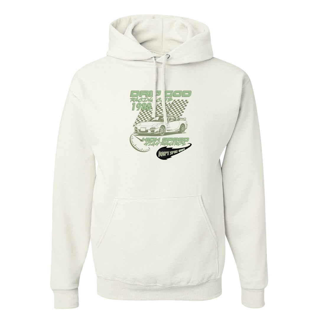 Color of The Month Low 1s Hoodie | Drip God Racing Club, White