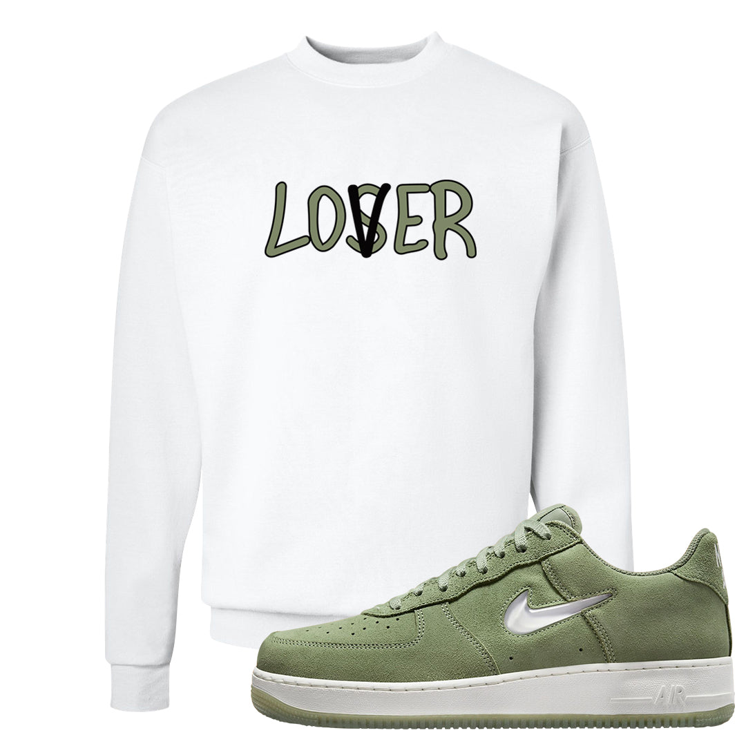 Color of The Month Low 1s Crewneck Sweatshirt | Lover, White