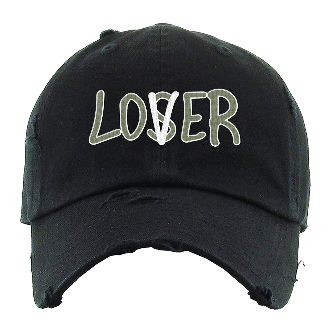 Color of The Month Low 1s Distressed Dad Hat | Lover, Black