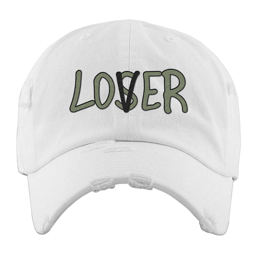 Color of The Month Low 1s Distressed Dad Hat | Lover, White