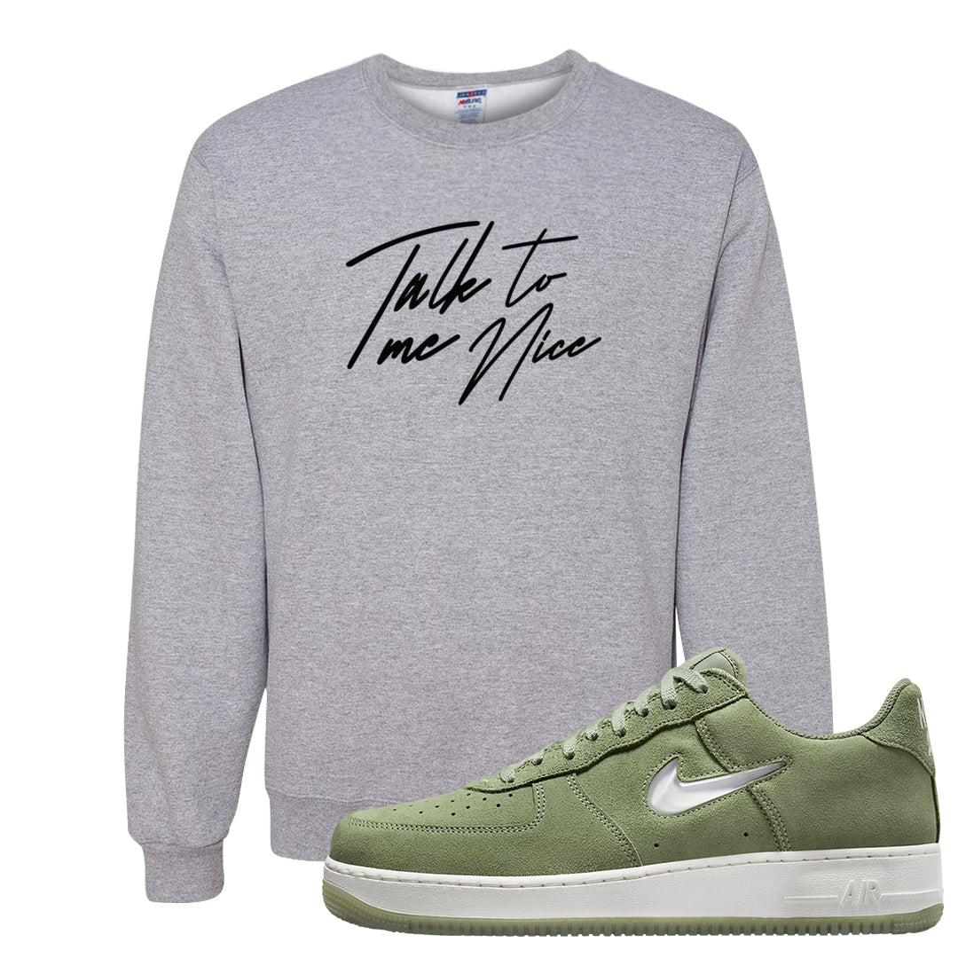 Color of The Month Low 1s Crewneck Sweatshirt | Talk To Me Nice, Ash