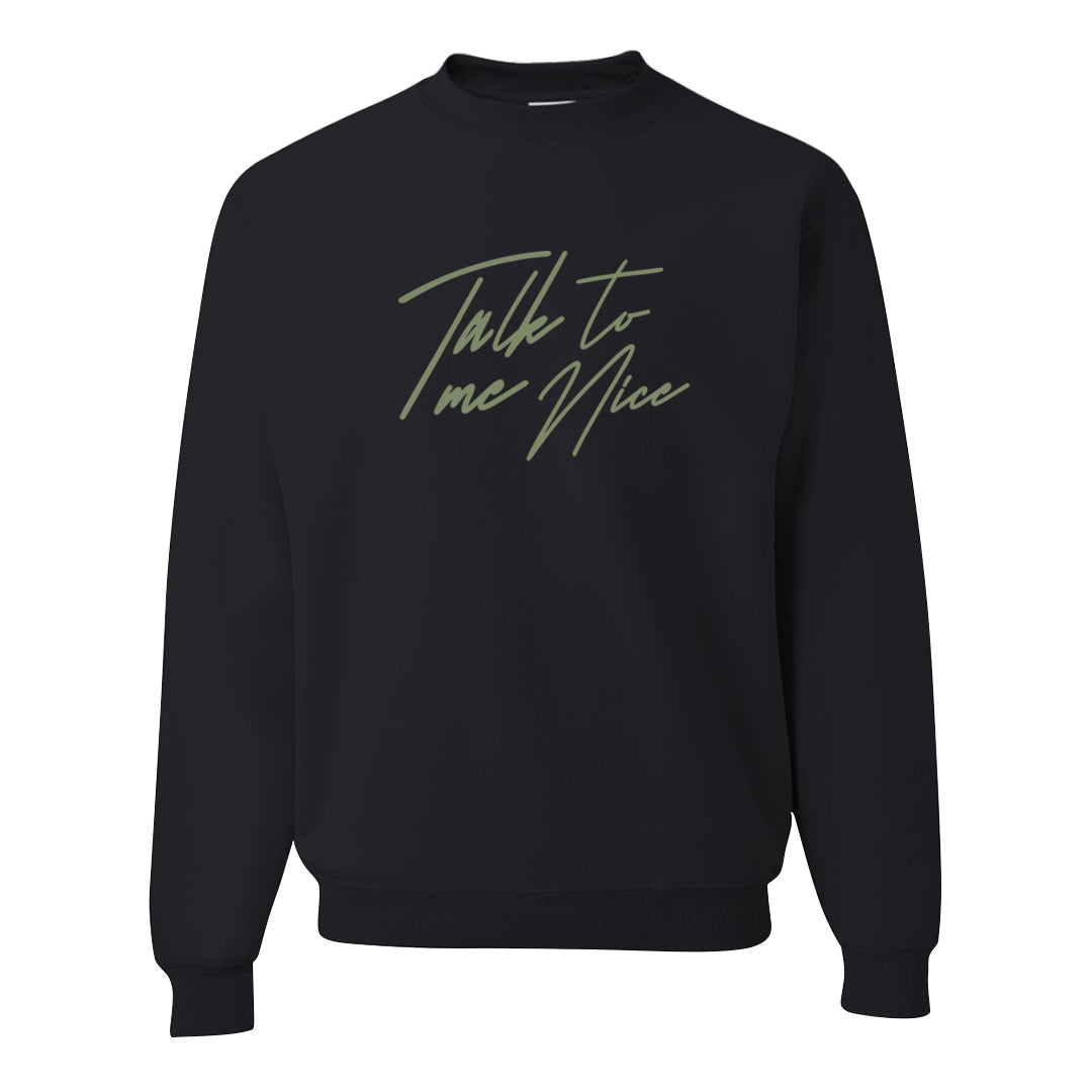 Color of The Month Low 1s Crewneck Sweatshirt | Talk To Me Nice, Black