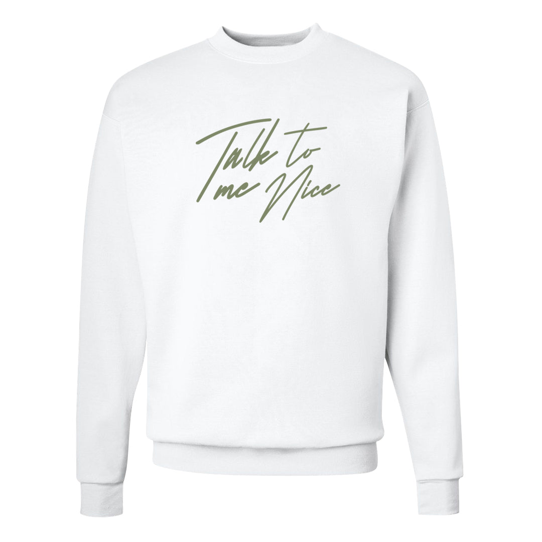 Color of The Month Low 1s Crewneck Sweatshirt | Talk To Me Nice, White