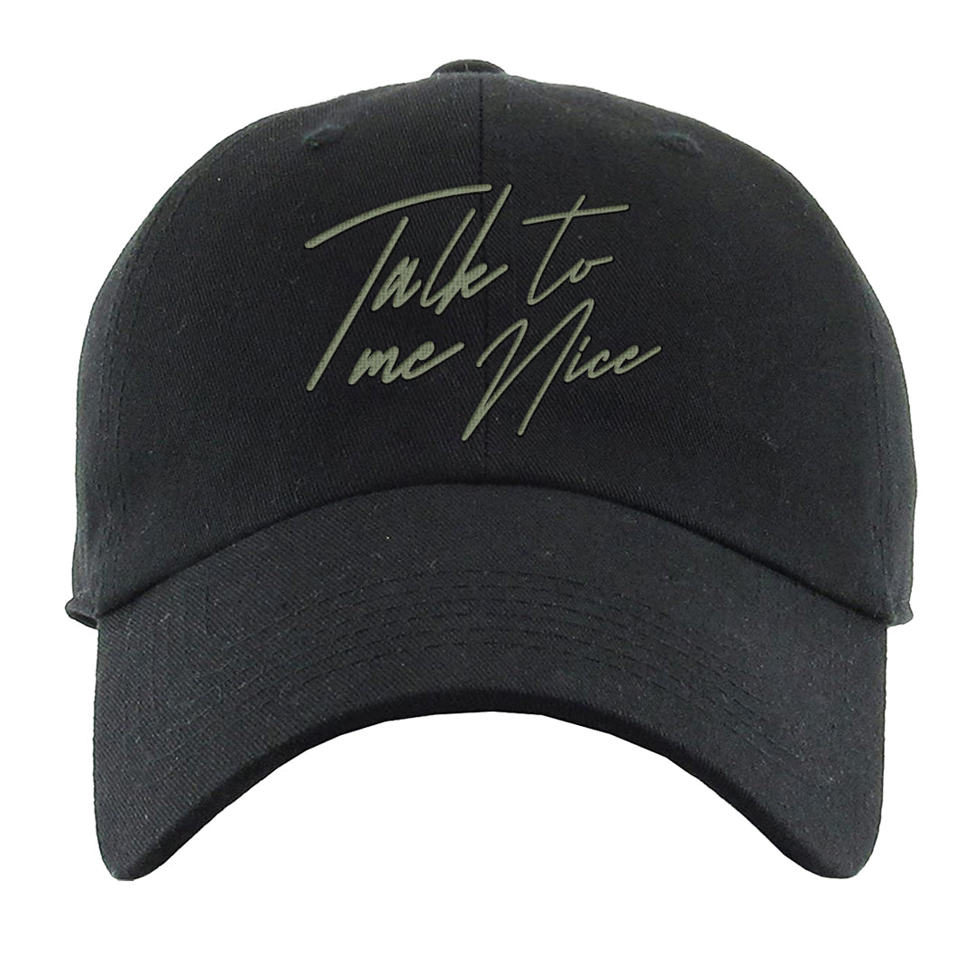 Color of The Month Low 1s Dad Hat | Talk To Me Nice, Black