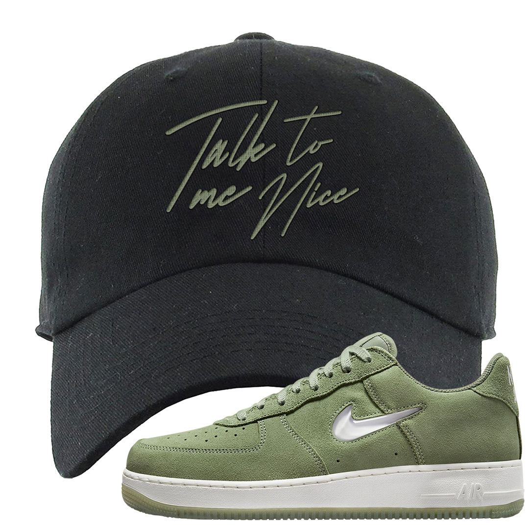 Color of The Month Low 1s Dad Hat | Talk To Me Nice, Black