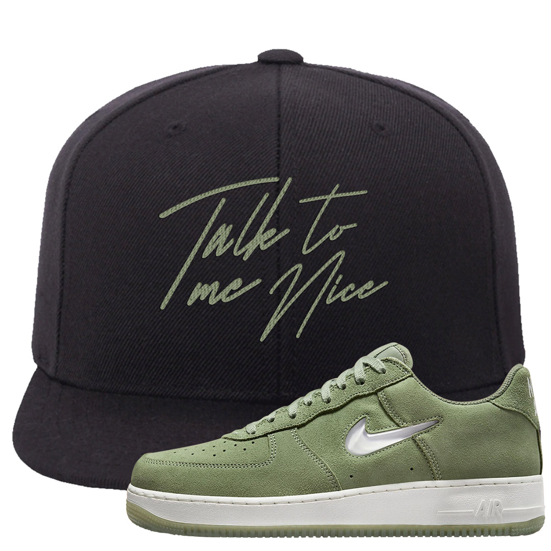 Color of The Month Low 1s Snapback Hat | Talk To Me Nice, Black