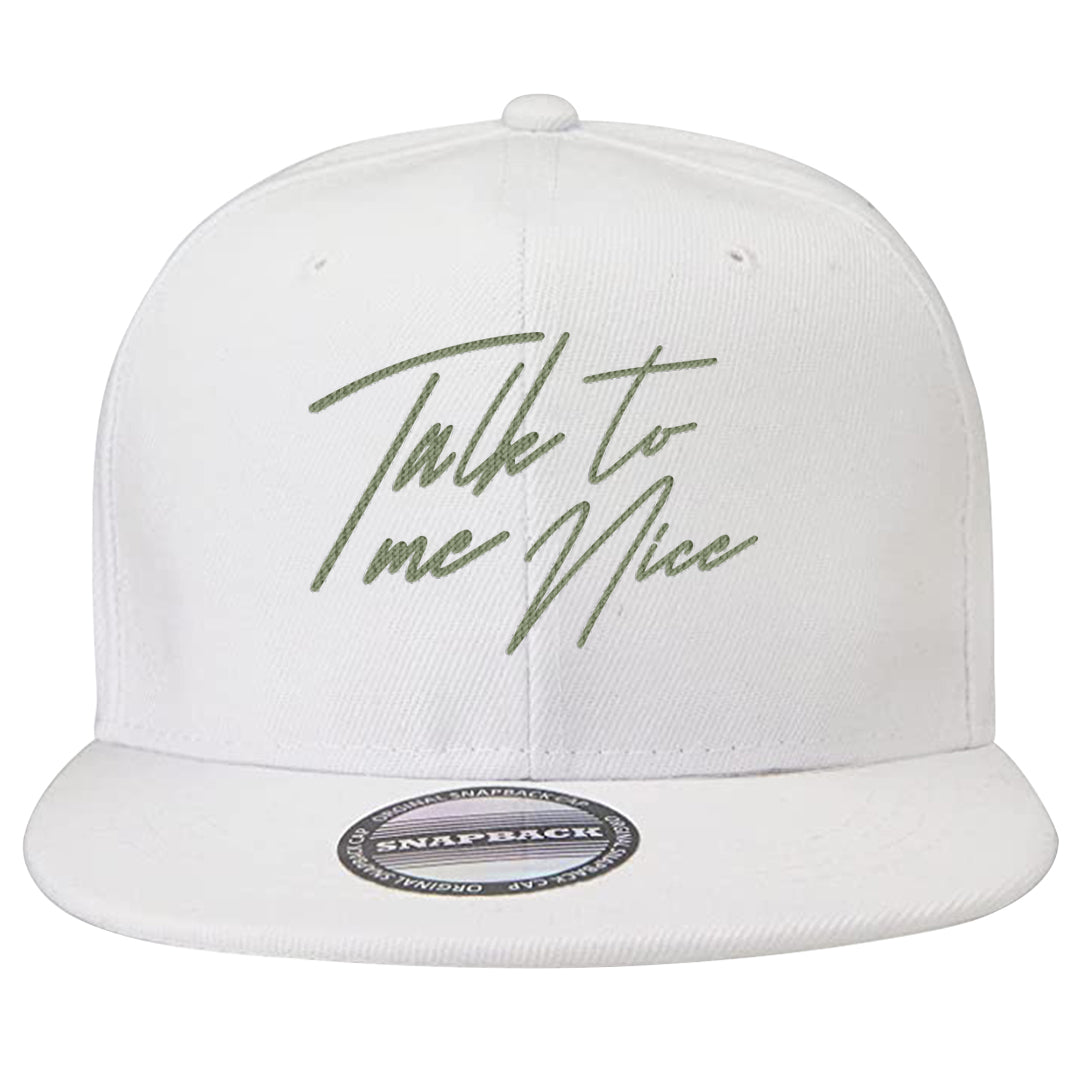 Color of The Month Low 1s Snapback Hat | Talk To Me Nice, White