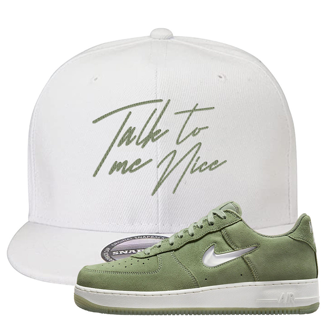 Color of The Month Low 1s Snapback Hat | Talk To Me Nice, White