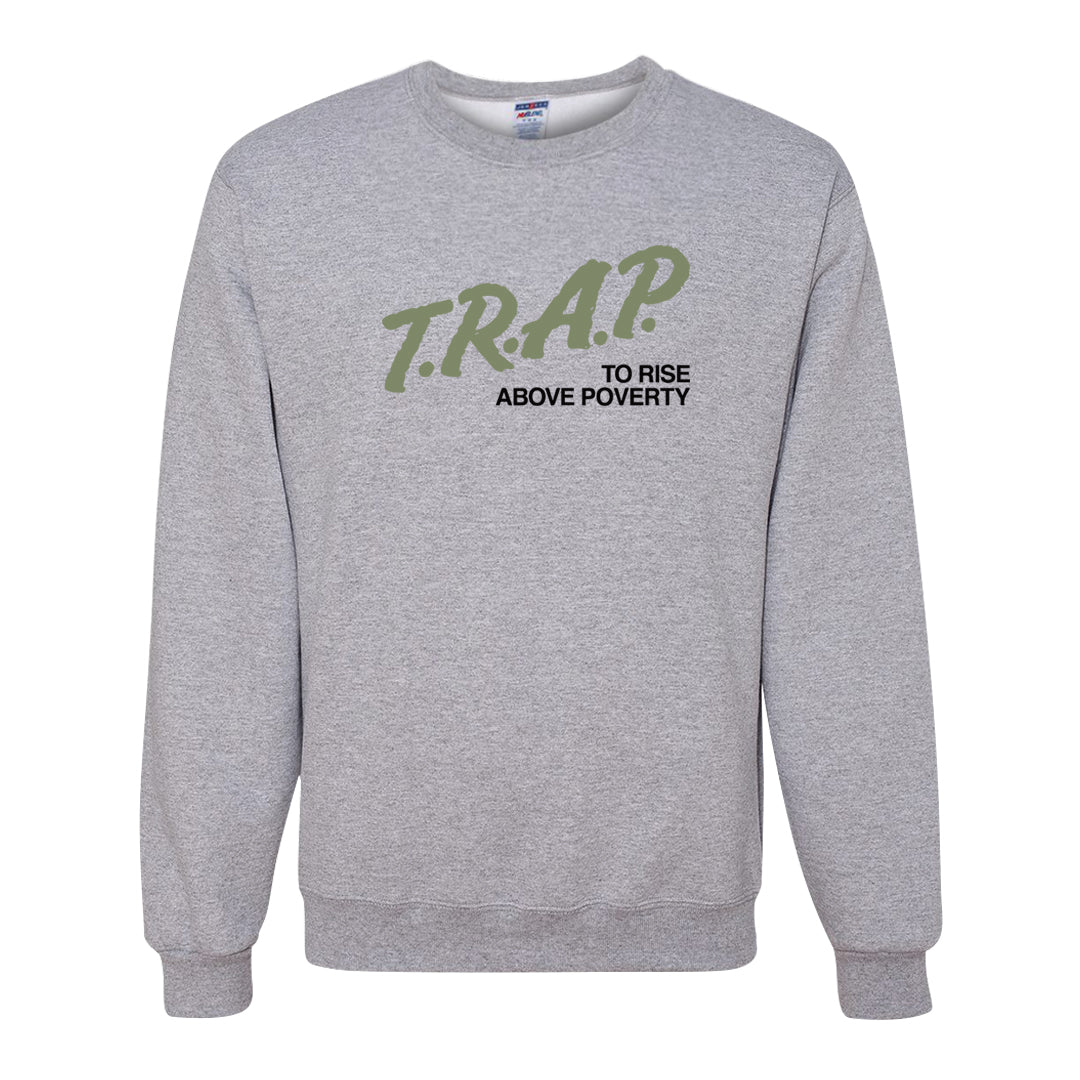 Color of The Month Low 1s Crewneck Sweatshirt | Trap To Rise Above Poverty, Ash