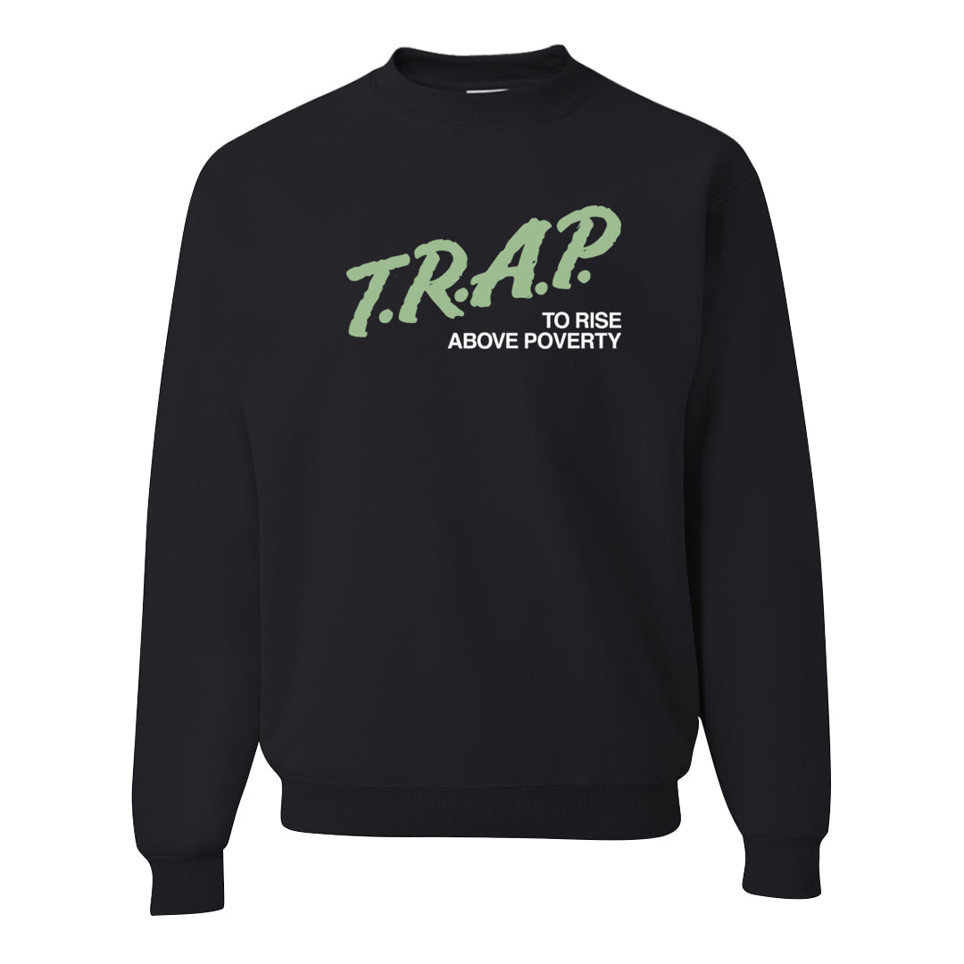 Color of The Month Low 1s Crewneck Sweatshirt | Trap To Rise Above Poverty, Black