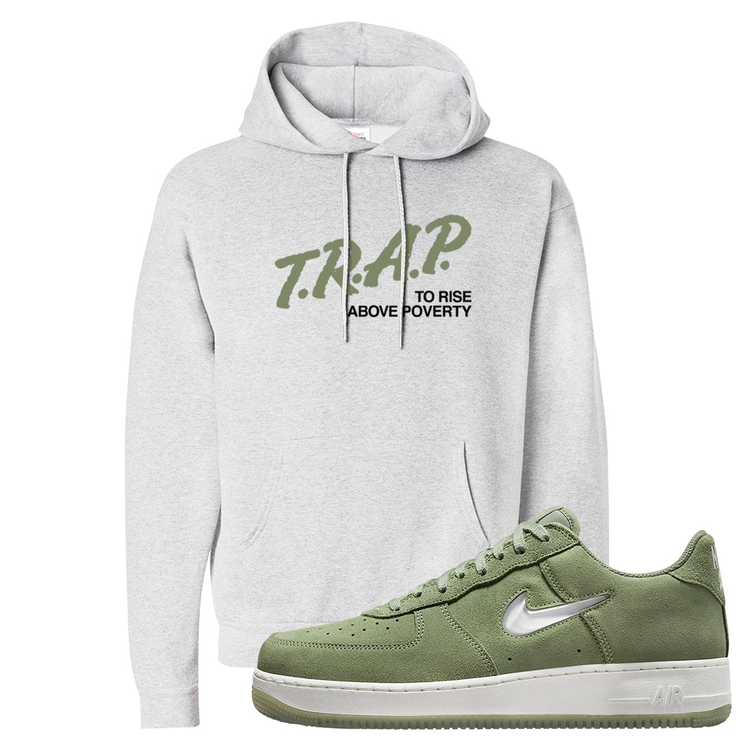 Color of The Month Low 1s Hoodie | Trap To Rise Above Poverty, Ash