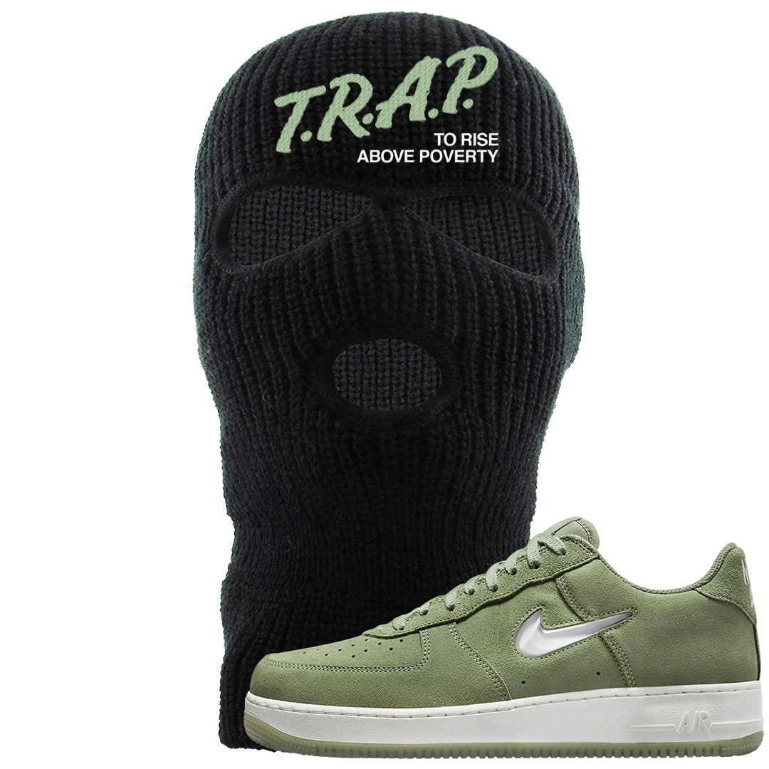 Color of The Month Low 1s Ski Mask | Trap To Rise Above Poverty, Black