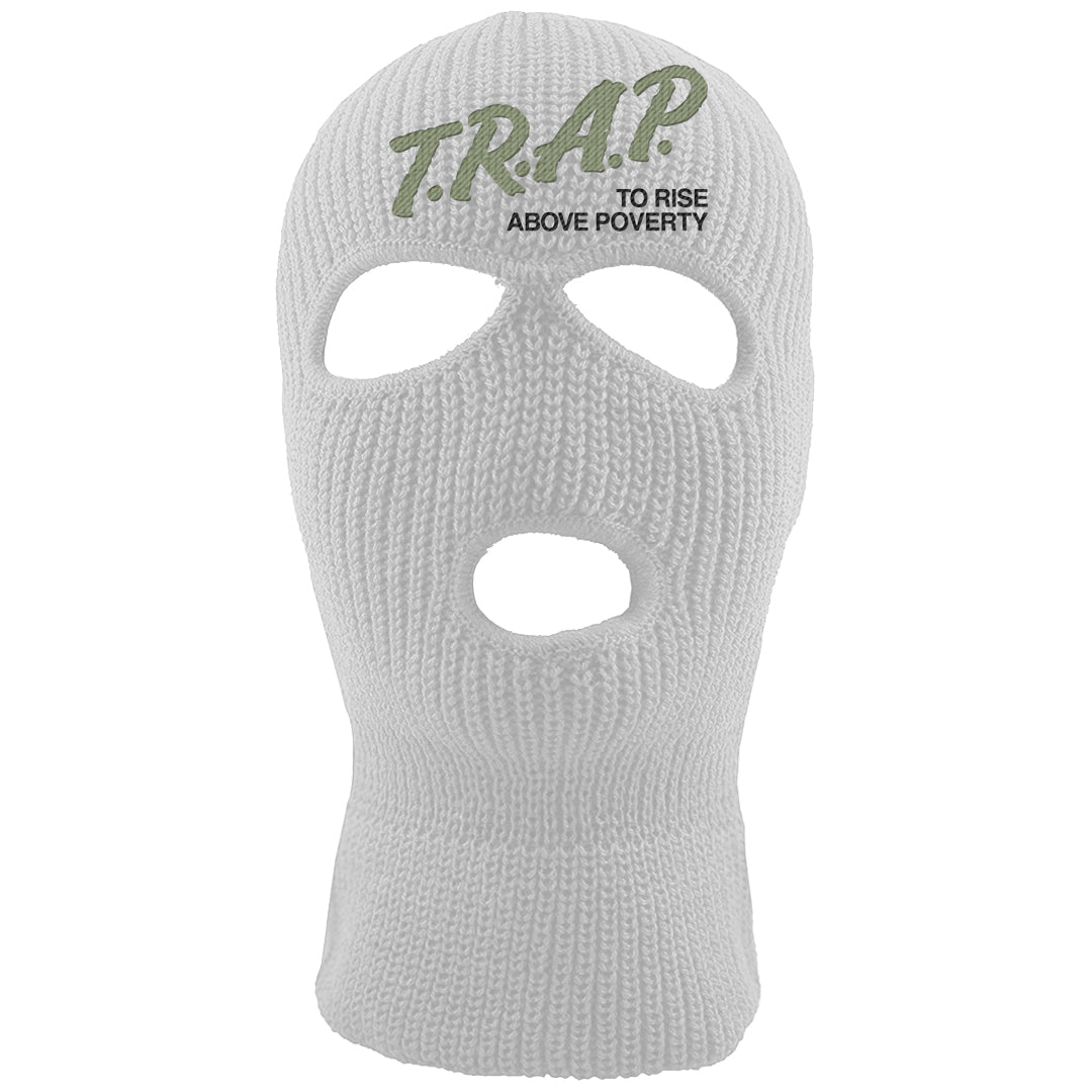 Color of The Month Low 1s Ski Mask | Trap To Rise Above Poverty, White