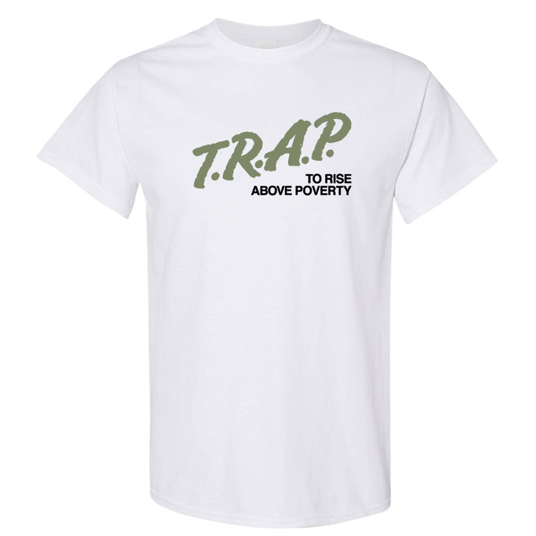 Color of The Month Low 1s T Shirt | Trap To Rise Above Poverty, White