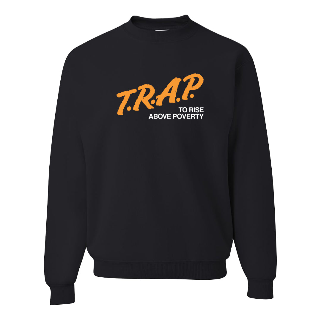 Gorge Green AF1s Crewneck Sweatshirt | Trap To Rise Above Poverty, Black