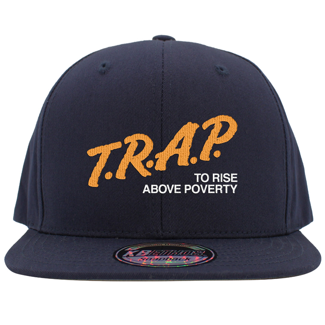 Gorge Green AF1s Snapback Hat | Trap To Rise Above Poverty, Navy