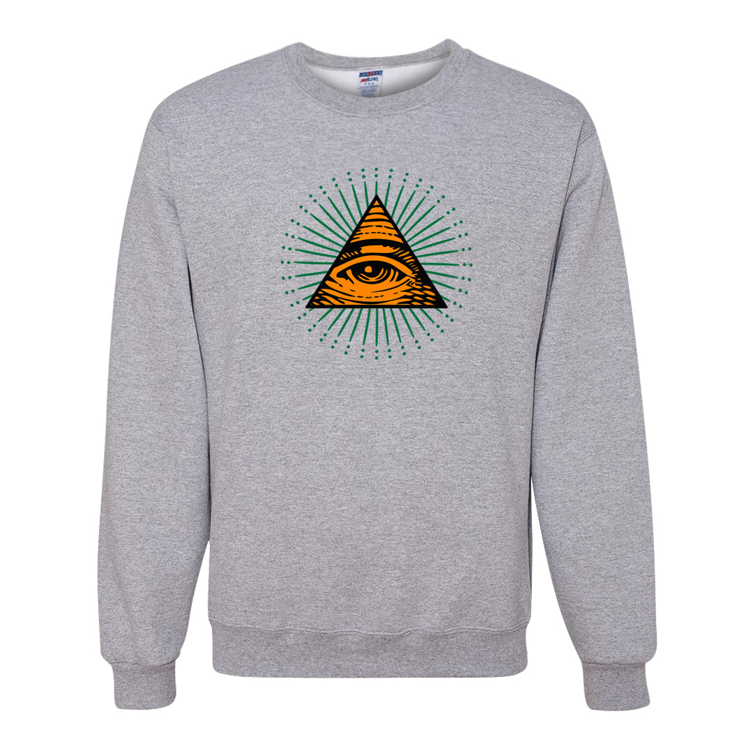 Halloween Low 1s Crewneck Sweatshirt | All Seeing Eye, Ash