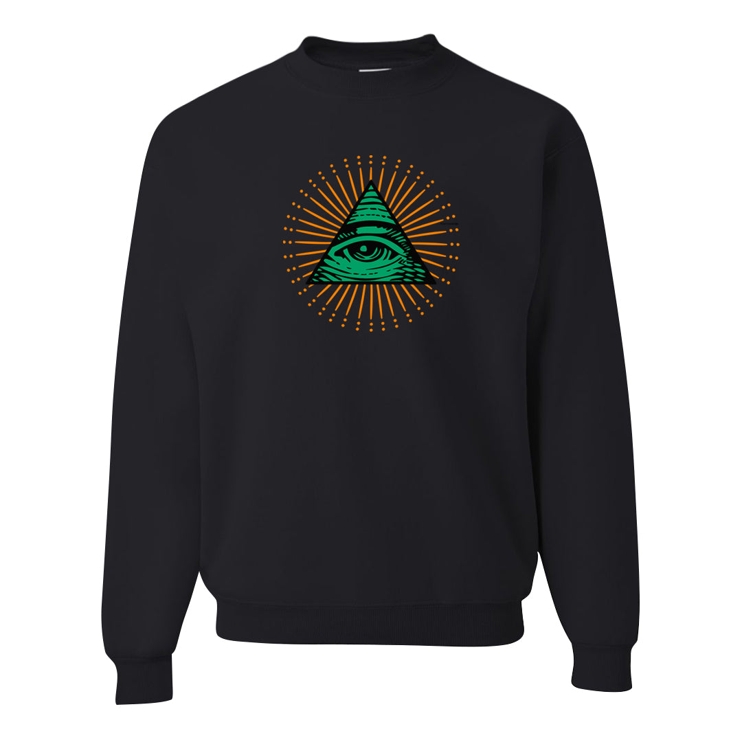 Halloween Low 1s Crewneck Sweatshirt | All Seeing Eye, Black