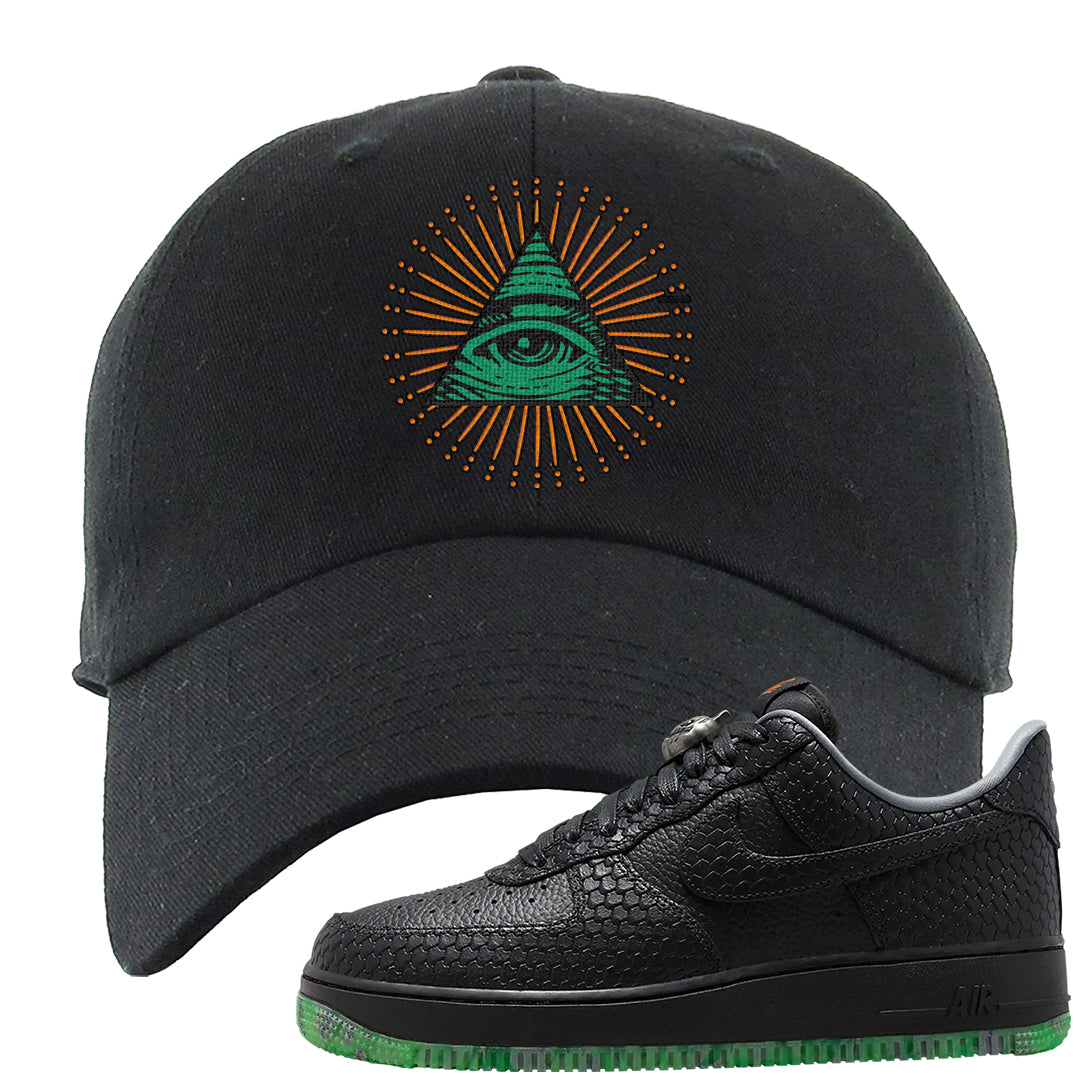 Halloween Low 1s Dad Hat | All Seeing Eye, Black