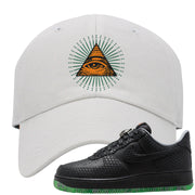 Halloween Low 1s Dad Hat | All Seeing Eye, White