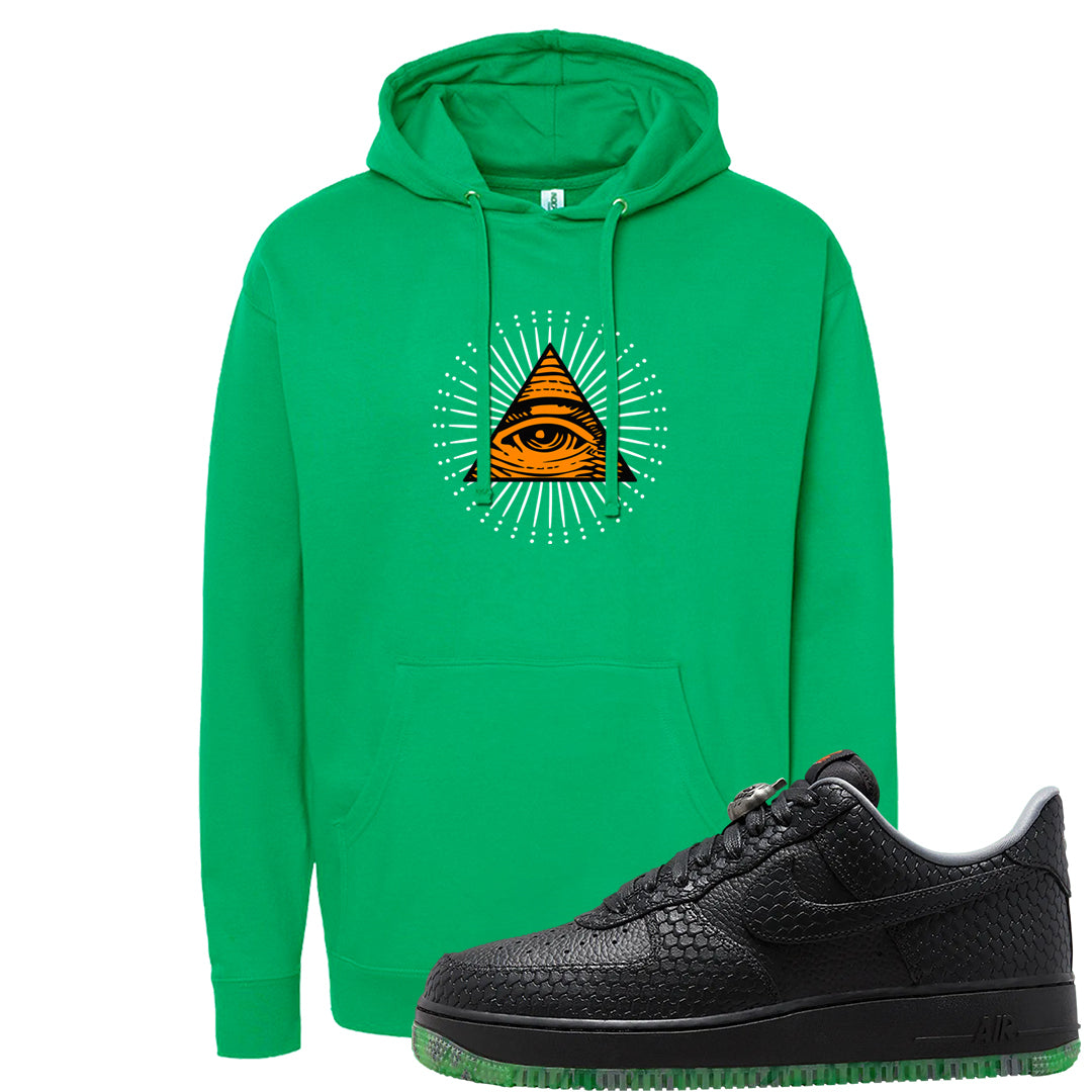 Halloween Low 1s Hoodie | All Seeing Eye, Irish Green