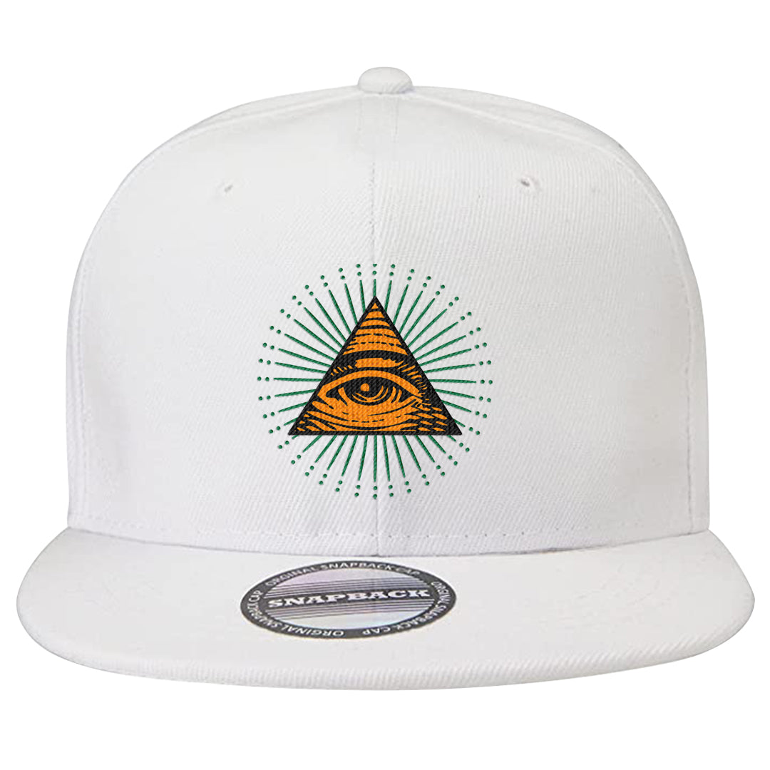 Halloween Low 1s Snapback Hat | All Seeing Eye, White