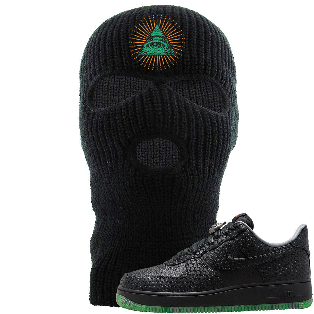 Halloween Low 1s Ski Mask | All Seeing Eye, Black