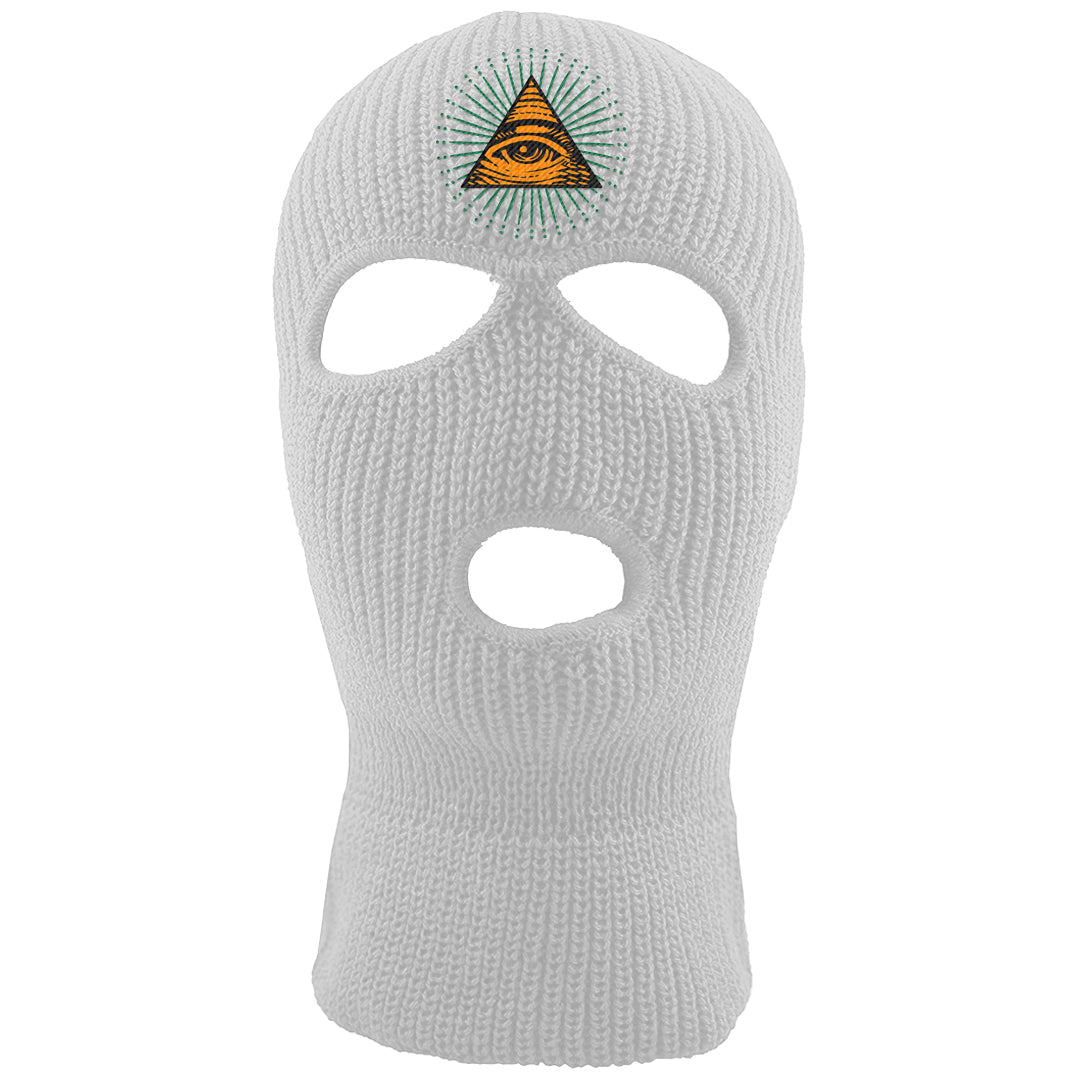 Halloween Low 1s Ski Mask | All Seeing Eye, White