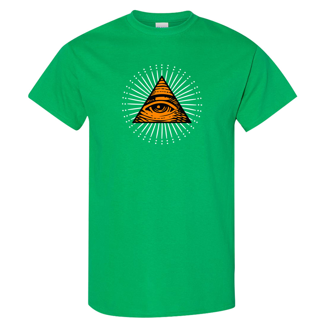 Halloween Low 1s T Shirt | All Seeing Eye, Irish Green