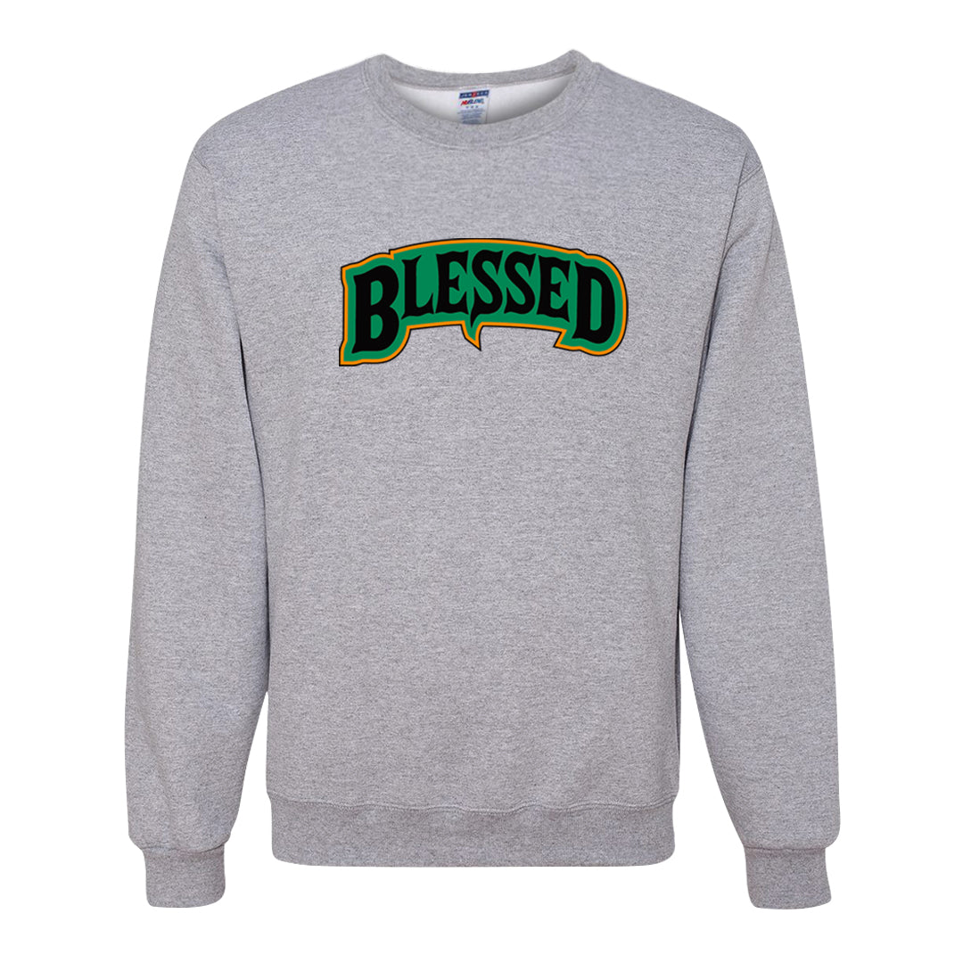 Halloween Low 1s Crewneck Sweatshirt | Blessed Arch, Ash