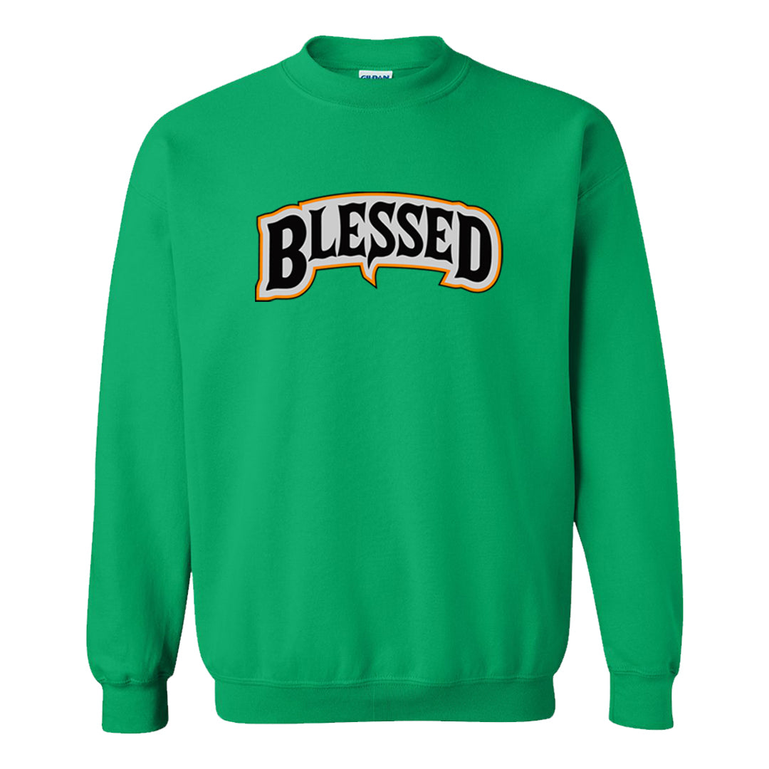 Halloween Low 1s Crewneck Sweatshirt | Blessed Arch, Irish Green