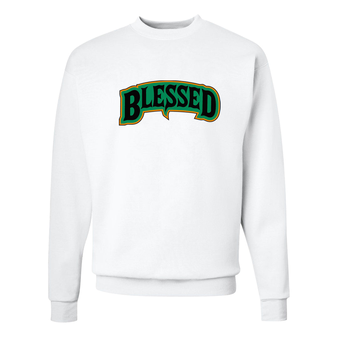 Halloween Low 1s Crewneck Sweatshirt | Blessed Arch, White