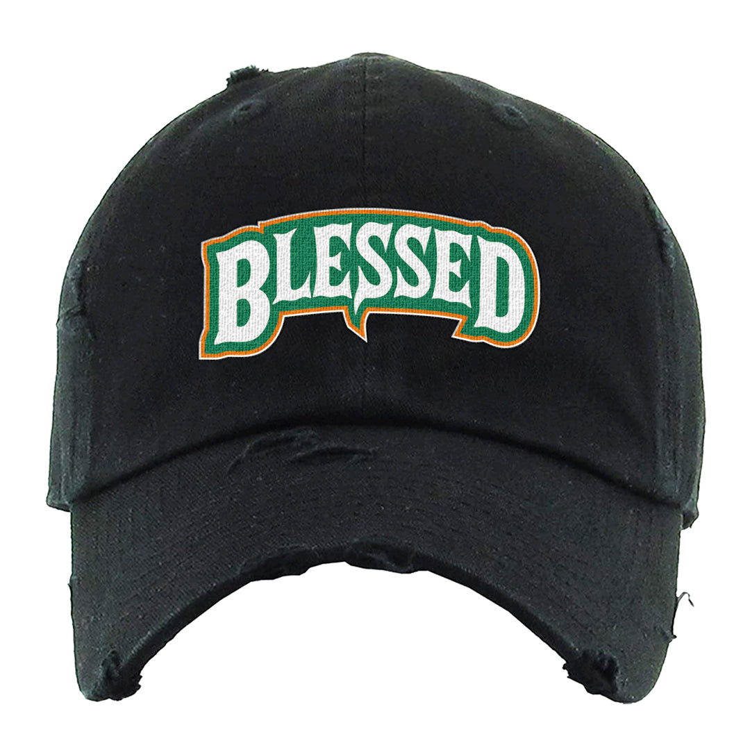 Halloween Low 1s Distressed Dad Hat | Blessed Arch, Black