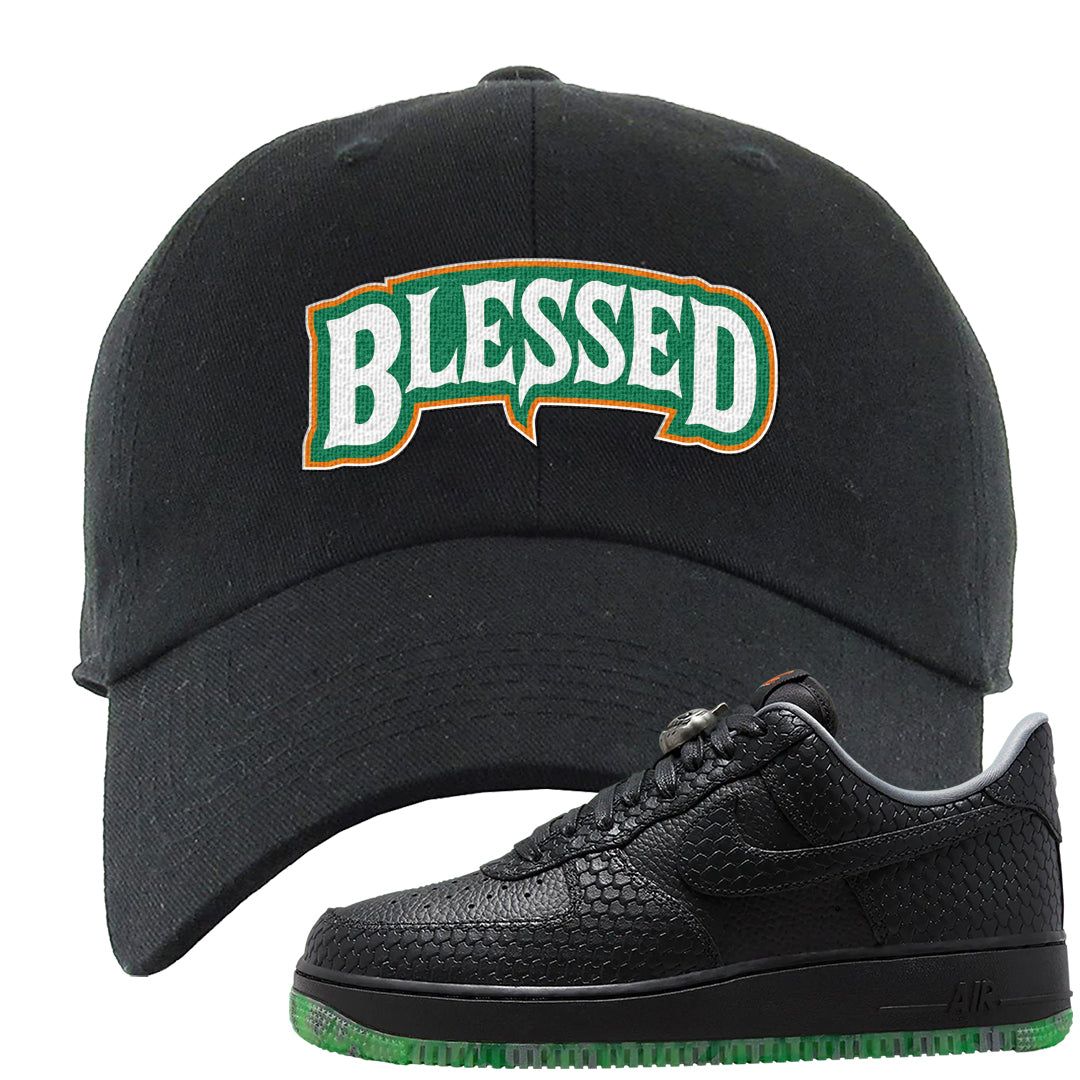 Halloween Low 1s Dad Hat | Blessed Arch, Black