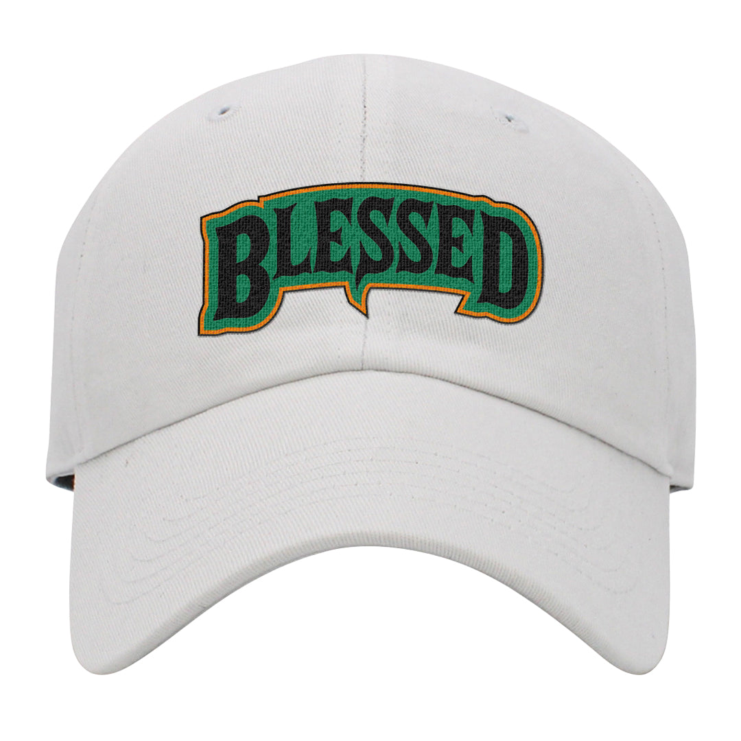 Halloween Low 1s Dad Hat | Blessed Arch, White