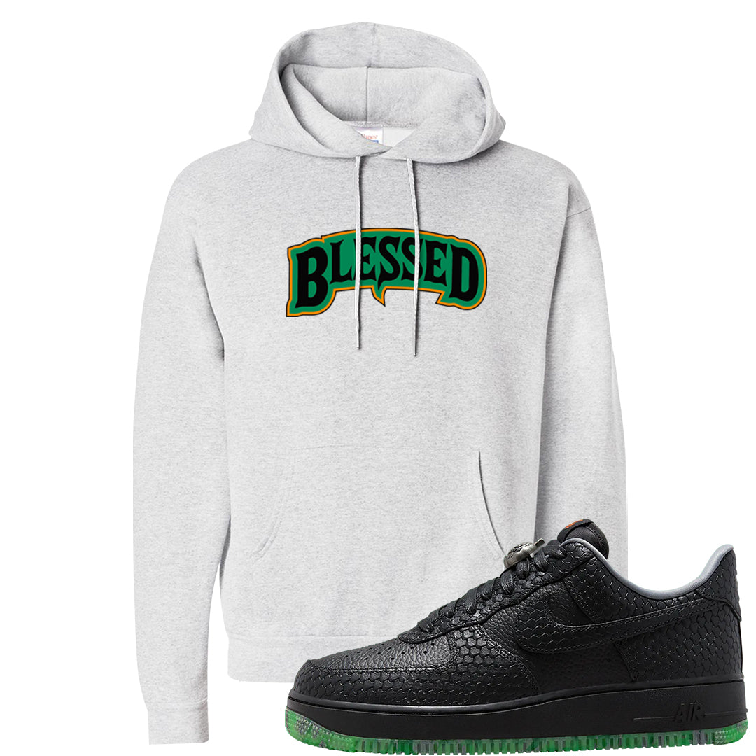 Halloween Low 1s Hoodie | Blessed Arch, Ash