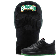 Halloween Low 1s Ski Mask | Blessed Arch, Black