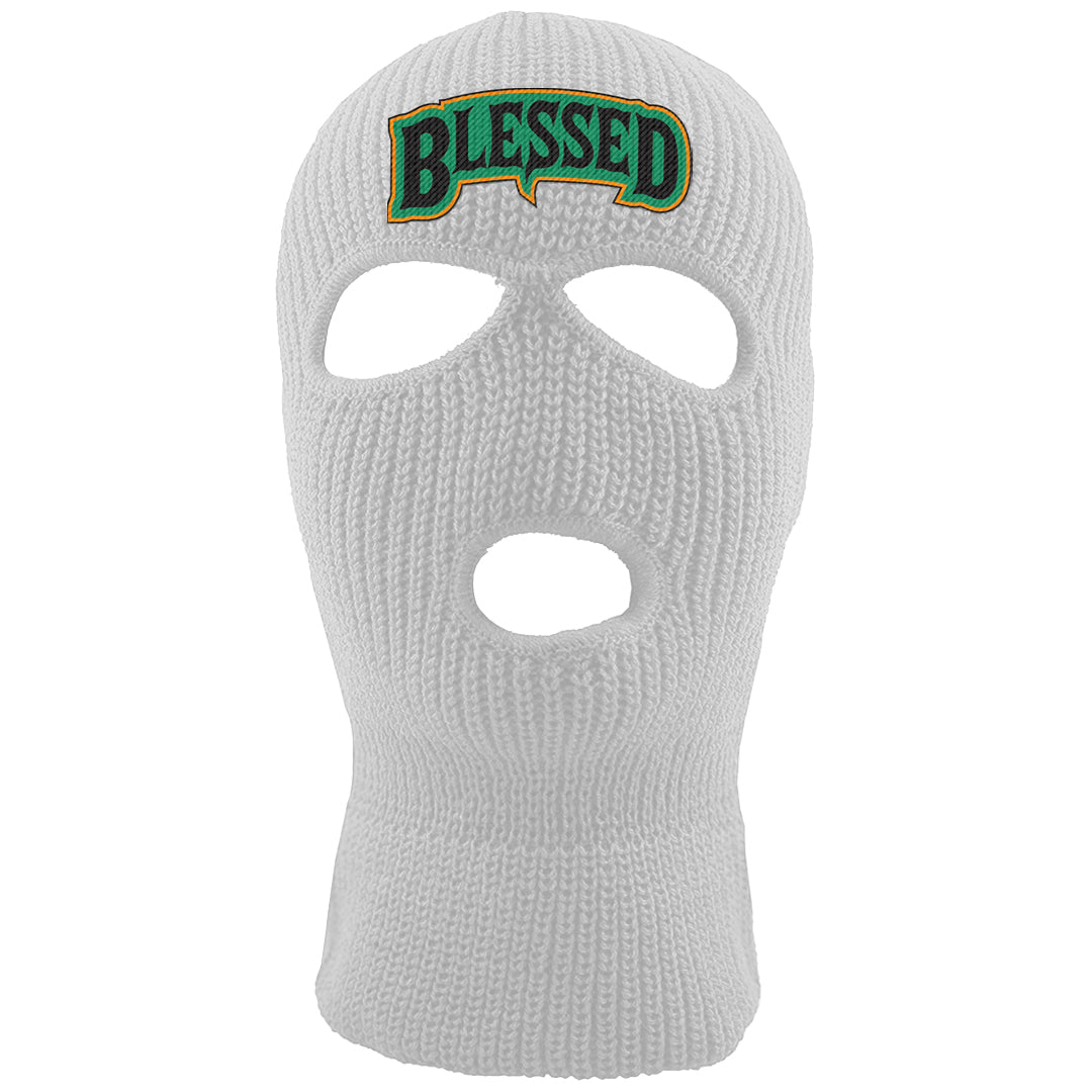 Halloween Low 1s Ski Mask | Blessed Arch, White