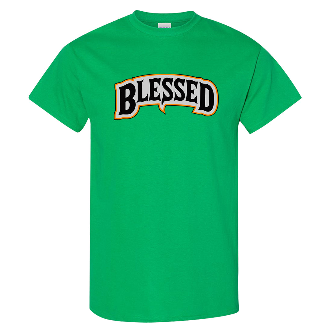 Halloween Low 1s T Shirt | Blessed Arch, Irish Green